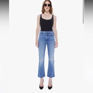NWT Mother jeans in Hustler ankle fray